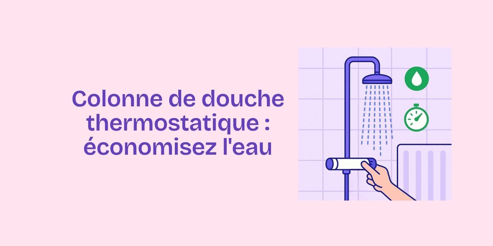 Colonne de douche thermostatique : économies d'eau et d'énergie