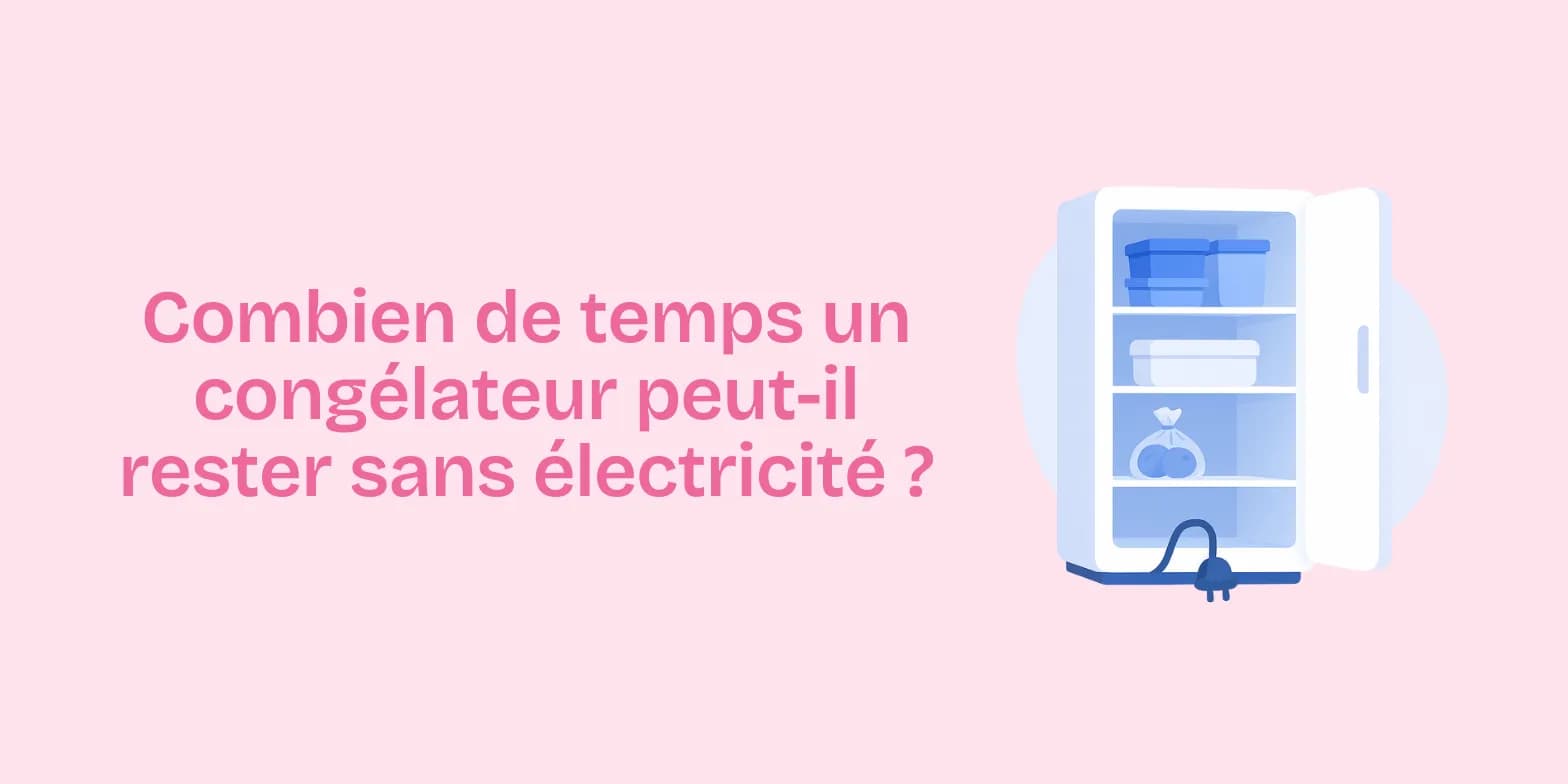 Combien de temps un congélateur peut-il rester sans électricité ?