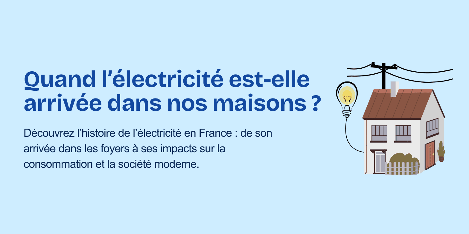 L'histoire de la consommation électrique