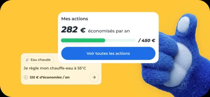 visuel jauge économies