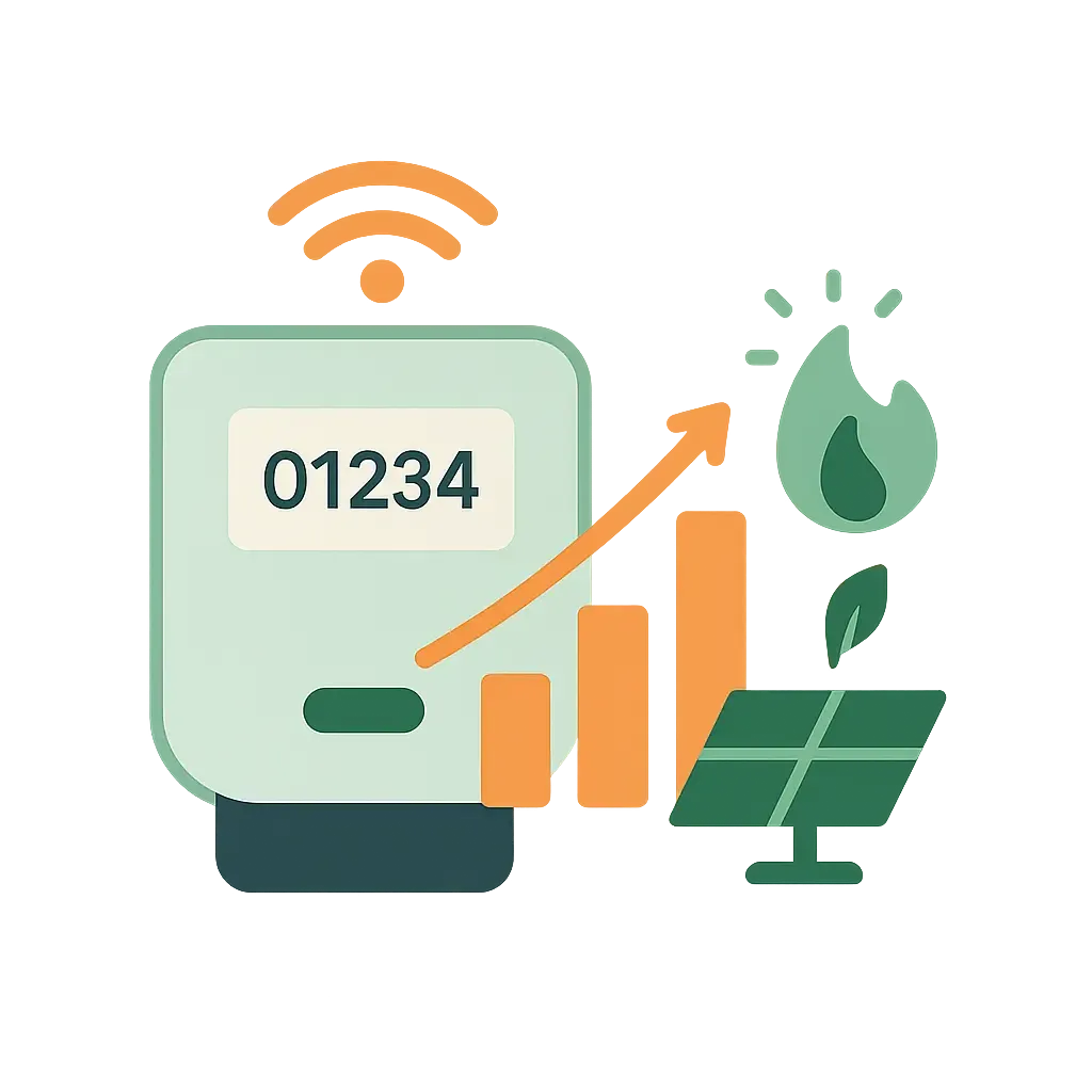 Illustration compteur électrique